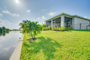 Sunroom and Canal Views Cape Coral Home Near Parks